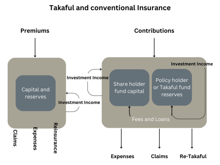 Takaful insurance and conventional insurance